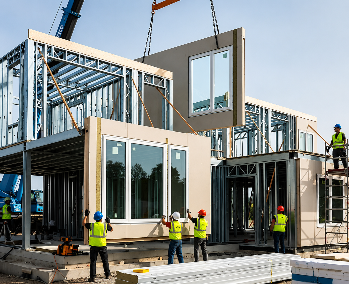 ThermaNest modular construction in progress